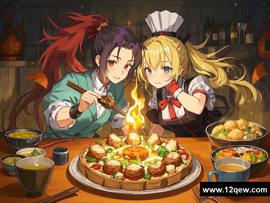 美食战场上的暧昧较量
