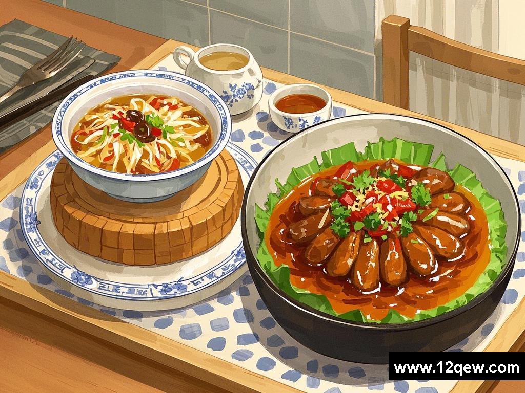 《美食与缘分的交织故事》