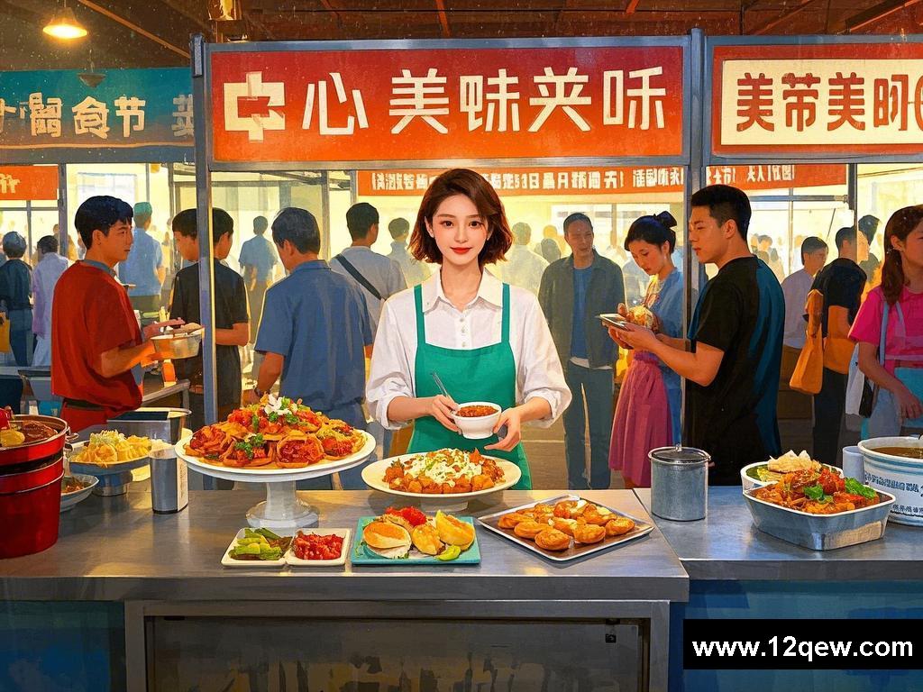 美食节上的心动滋味
