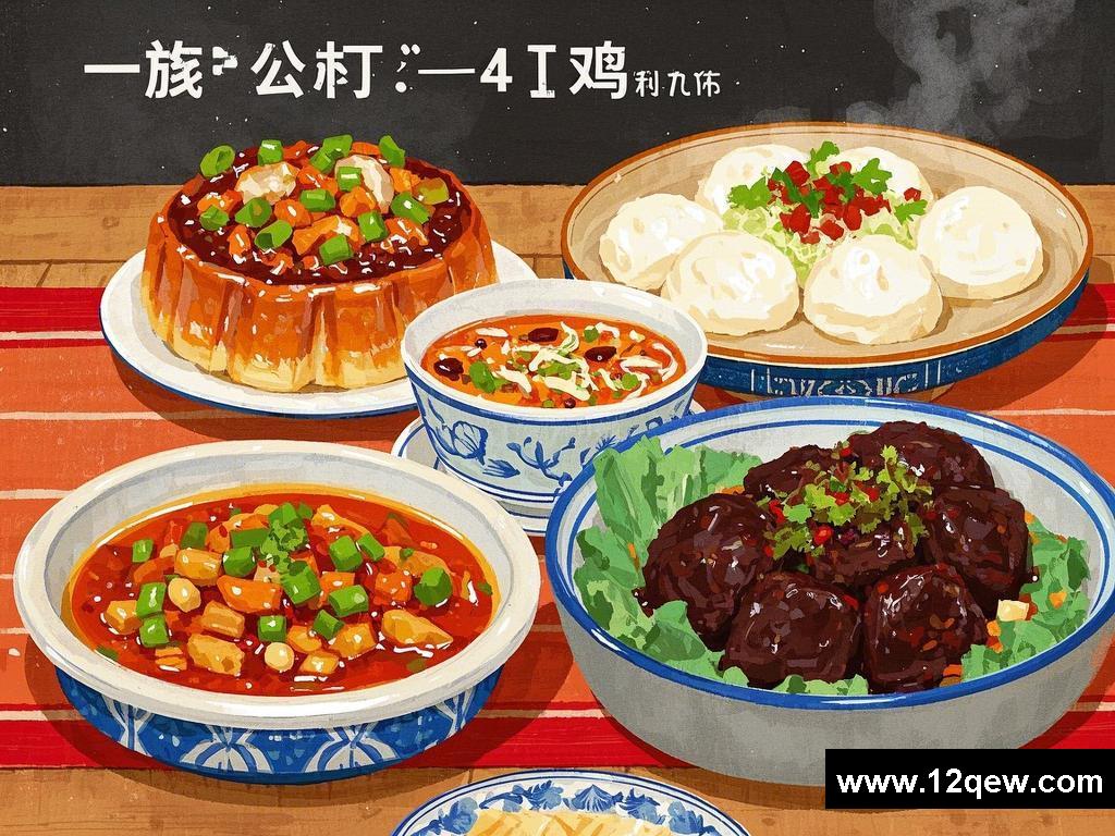 民族饮食、宫保鸡丁与雪衣豆沙、水煮鱼、猪血丸子的故事