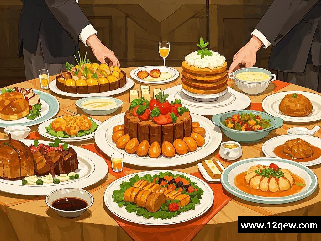 宴会上的美食较量